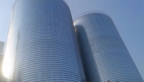 乌拉特前2座混凝土高架卷板仓